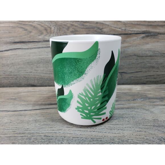 Starbucks 2009 Christmas Striped Candy Cane Handle Coffee Mug Cup - Picture 3 of 9